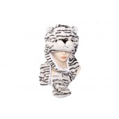 Tiger White Novelty Hat (L)